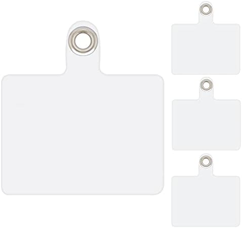 Универсален Здрав съединител от PVC с метален пръстен Tsocent за мобилни телефони, 4 опаковки, Съвместим с повечето