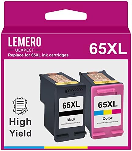 65XL Lemerou очаква Подмяна на възстановеното касетата с мастило на HP 65XL 65 XL за Envy 5055 5052 5012 DeskJet