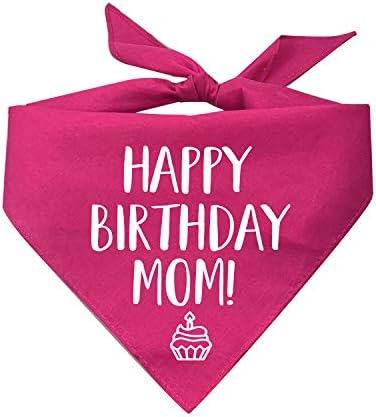 Честит рожден Ден, мамо! Триъгълна Кърпа за кучета (различни цветове)
