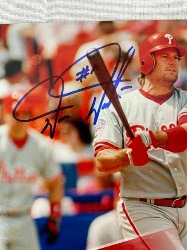 Дарън Далтън подписа снимка Филаделфия Филис с автограф 8x10 JSA HH47697 - Снимки на MLB с автограф