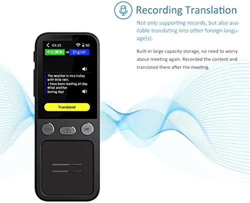 Устройство за превод на езици, умен портативен WiFi-преводач на глас и снимки на 137 езици, за пътуване,