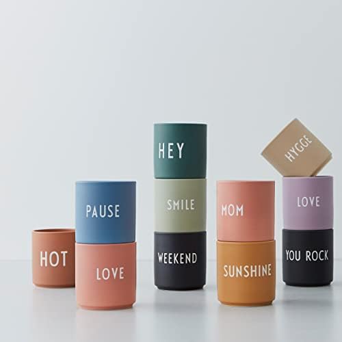 Дизайнерски букви Любимата чаша 11 Грама | Керамични чаши за Кафе | Дизайн на чаша кафе в Дания | Чаена чаша