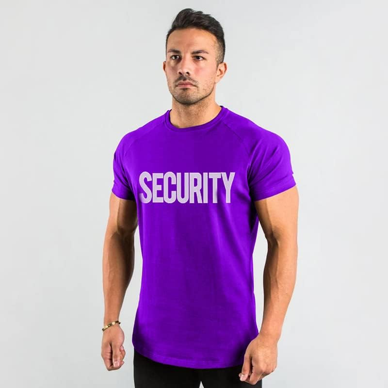 тениска fresh tees Security с 2-Трети Принтом Отпред и Отзад | Служители на службите за сигурност дейности | Графична тениска