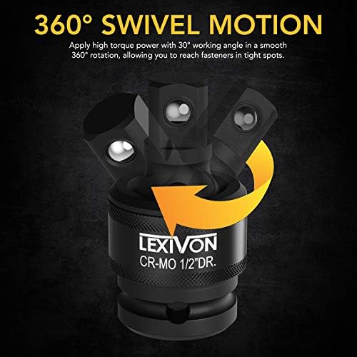 Набор от шарнирных съединения LEXIVON Premium Impact Universal Joint | Диск U-образни панта с топка пружина