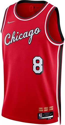 Мъжка риза Найки с Микстейпом Zach LaVine Chicago Bulls Swingman Червен цвят