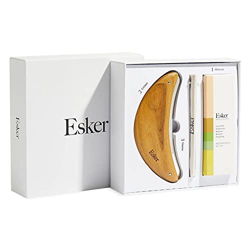 Esker - Limit комплект за грижа за тялото с Луксозен Възстановителен масло | Веганская, Безмилостен, чиста Красота