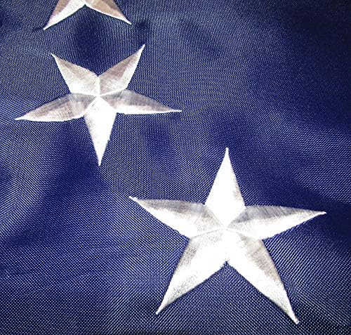 Американски Едро Супермаркет 3x5 Betsy Ross 13 Star Исторически 3 'x5' 300D Премиум-Клас, Сверхпрочный Найлонов Бродирана Флаг със Син Ръкав, Банер