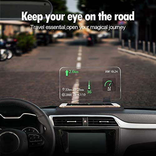 Arestech Автомобилен GPS-държач за мобилен на дисплея, с отражение HD изображения, за да HUD, смартфони, iPhone, Samsung, автомобилна