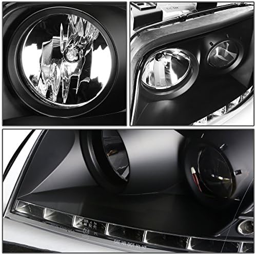 Led сигнален прожектор DRL, черни лампи за фарове + набор от инструменти, който е съвместим с Audi A6/A6 Quattro C5 98-01