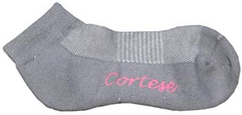 Дамски Спортни-Комфортни чорапи Cortese Designs Женски Сиви, с Розов надпис