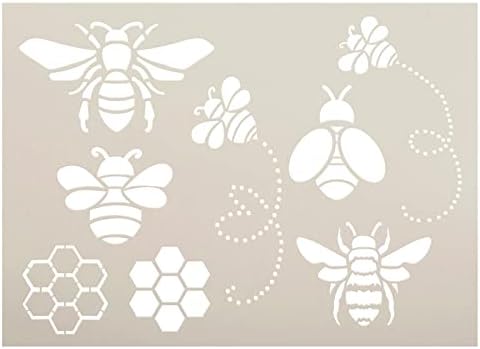 Шаблони за бижута във формата на пчелите от StudioR12 | Пролетна декорация за дома със Собствените си ръце | Дървена Табела за рисуване | за многократна употреба Шаблон о