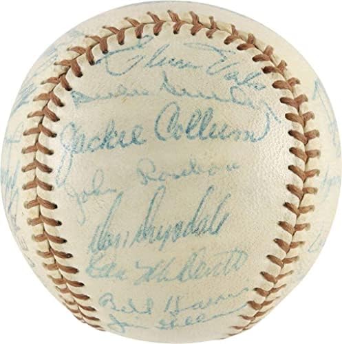 1957 Бейзболна отборът на Бруклин Доджърс Подписа бейзболни топки Санди Куфакса и Рой Кампанеллы С ДНК PSA - Автограф