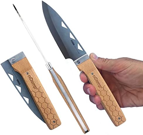 Сгъваем нож за готвене nCamp Нож на главния готвач премиум-клас, Класически Универсален нож в стил Уестърн,