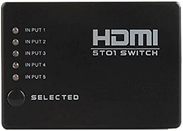 HDMI комутатор AVInAir 5 x 1 с дистанционно управление (пластмасова кутия), черен (AV-SF-HSW305)