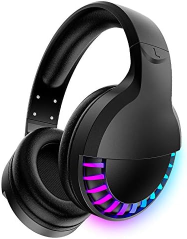 Безжични Bluetooth Слушалки с Шумопотискане HiFi Стерео Звук Микрофон Дълбок Бас Протеиновая Тампон в Ухото Дъгова RGB Подсветката