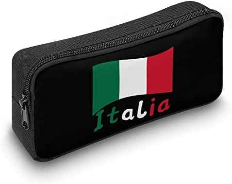 Италиански Флаг Голям Молив Случай Кутия За Писалки Чанта За Съхранение На Козметика Пътен Органайзер