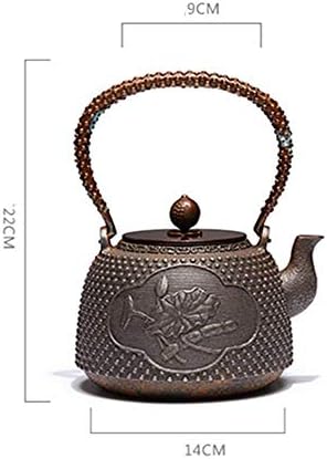 Чугун Чайник Чугун Кана За приготвяне на чай Чугун чайник с Голям Капацитет на Кунг-фу Чай Набор За Приготвяне на чай