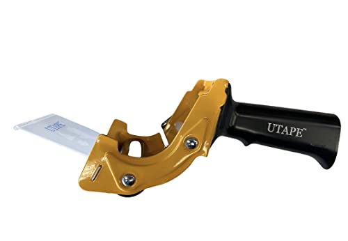 Пистолет-опаковка опаковъчната лента UTAPE за Опаковъчната лента с ширина 3 инча (жълт)