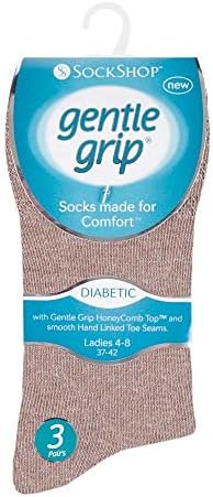 Нежно улови - 6 Опаковки Мъжки Сверхшироких за Нищо не задължителни Диабет чорапи за лошо кръвообращение