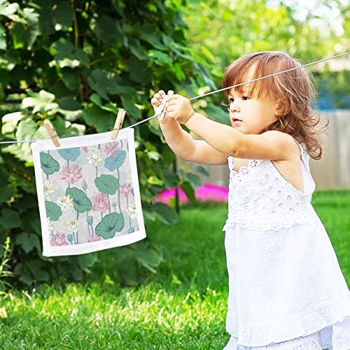 Детски гъба GOODOLD с изображение на Лотос, Комплект кърпи, 4 опаковки, Добре Абсорбиращи и меки Памучни Кърпи