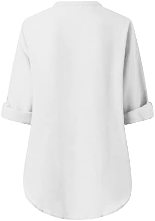 Блуза За Момичета С Къс Ръкав 1/2, Шифоновая, С V-образно деколте, с цип, Свободно Намаляване на Основните Ежедневни Блуза, Тениска за Жени AG