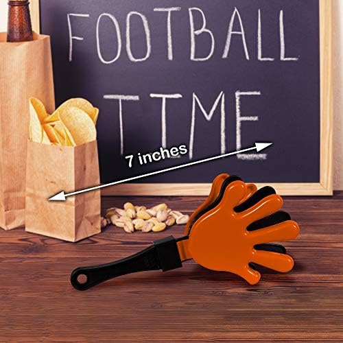 Новости Windy City - 12 опаковки - Оранжево / Черно Шумоглушители-flappers | за празнични подаръци, футболни мачове на