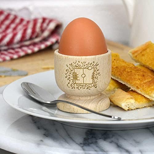 Дървена чаша за яйца Azeeda Електронна схема (EC00022376)