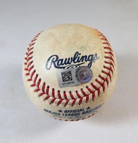 2022 Атланта Брейвз Маями Марлинз Използвани В играта Бели Бейзболни топки Джоуи Уэндл Сингъл 1 - Използваните Бейзболни топки