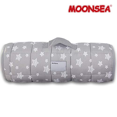 Подложка за съня на бебето с подвижна възглавница и флисовым одеяло Minky, подходящ за стандартни детски креватчета и мокра торба