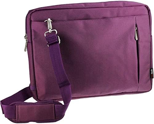 Елегантна Водоустойчива чанта Navitech Purple, съвместима с 12-инчов преносим DVD плейър SYNAGY