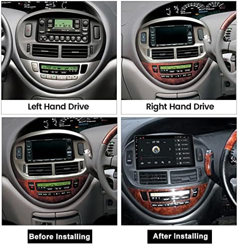 Автомобилно радио на 9 Инча Главното Устройство Сензорен Екран 1280x720 за Toyota Estima ACR30 2000-2005 Поддръжка на GPS Навигация SWC UBS AM FM RDS + Резервна камера, M100s4core1 + 16