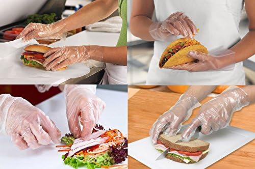 Ръкавици за еднократна употреба Ronco от полиетилен Поли/Deli, Без латекс и прах, се приемат по стандарт на CIFA (Средно)