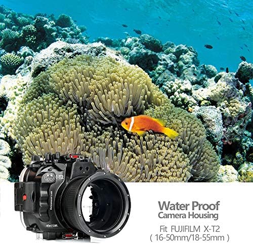 Водоустойчив калъф Seafrogs за Fujifilm X-T2, корпус подводна камера с обектив 16-50 мм/18-55 мм, осигуряваща