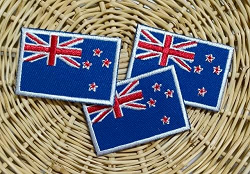 Мини-набор от ивици с флага на Австралия. Ленти с националния флаг Австралия, бродирани апликации, текстилен