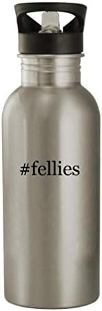 Подаръци Дрънкулки #fellies - Бутилка за Вода от Неръждаема Стомана, 20 грама, Сребриста