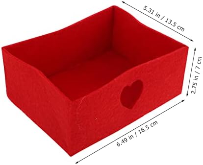 ABOOFAN памук кошница 2 елемента обслужване на сватбени бонбони, кутия за Сватба парти аксесоари настолни Червен обслужване