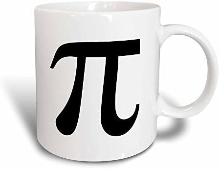 3. Математически знак, символ на броя на Пи. Математическо черно-бяло математическо брой Чаши (mug_164891_1)