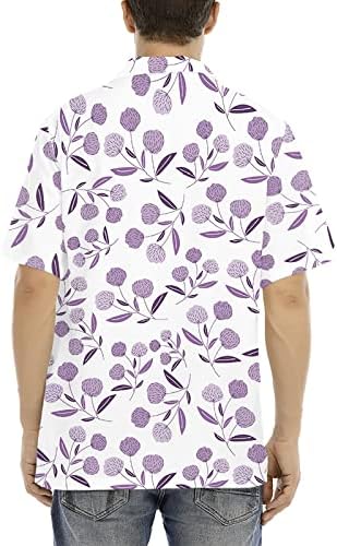2023 Нови Комплекти Мъжки Хавайски Ризи с Потребителски Логото, Ежедневни, Плажни Ризи с Копчета с Къс Ръкав