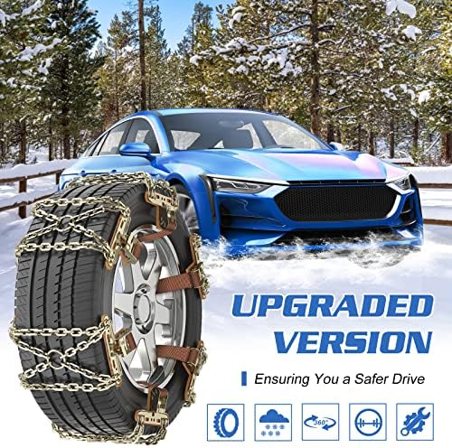 Модернизирани верига за гуми, Универсален Мини вериги за сняг за автомобили, камиони, микробуси с Ширина гуми 215-295