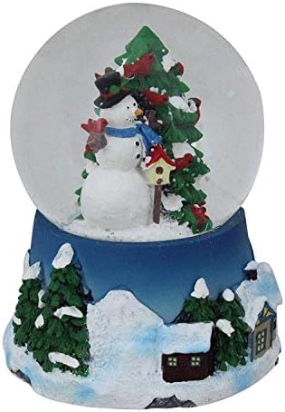 5Музикален Снежен човек, Червен Кардинал и Коледно Дърво, Водна Топка