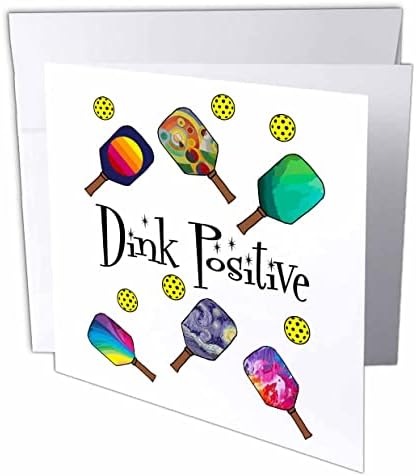3. Смешни, забавни, атрактивни лопатка и топки за пиклбола с положителна нагласа. - Поздравителни картички (gc-372719-5)