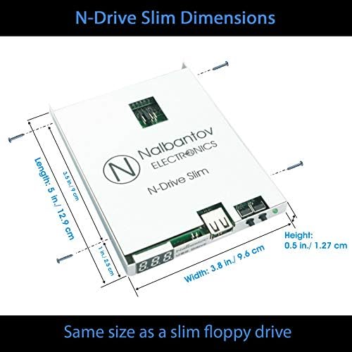 Nalbantov Емулатор USB памет флопи дискове N-Drive Industrial Slim за Husqvarna Viking Designer