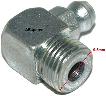 AEspares Смазка За Ниппелей Консистентная Лубрикант 10 БР Вида на огъване от 10 мм 90°