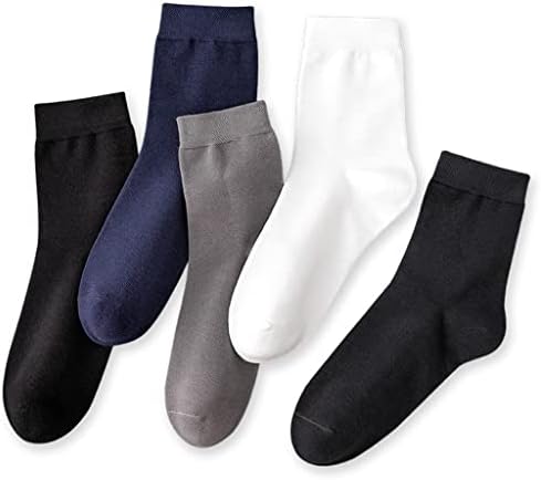 LIUZH 5 Чифта Памучни диша чорапи със средна тръба, Ежедневни облекла, Ежедневни чорапи, Летни Бизнес Меки Чорапи за улицата