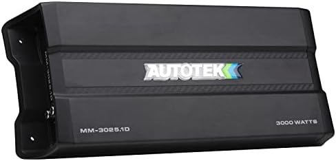 Усилвател Autotek MM-3025.1 D Mean Machine мощност 3000 W, 1-Омный Стабилен Компактен Моноусилитель, дистанционно