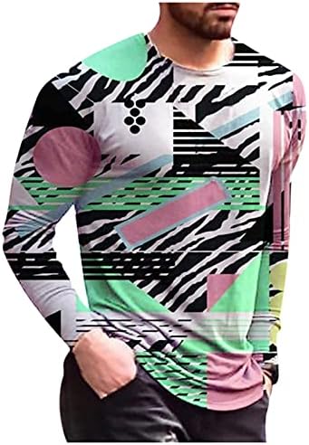 BEUU/ Мъжка Тениска с Абстрактно Лампа на Принтом Графити, Ежедневни тениски с Иллюстративным Елемент, тази