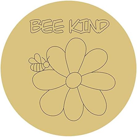 Вид на пчелите Цветен Дизайн по Подобие на Деколте от Незаконченного Дърво Ежедневни Вдъхновяващи Закачалка за врати Форма
