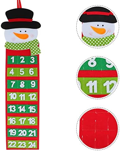 Angoily Празнични Вечерни Чанти-Празнични Календари На Адвент -Предложения Снежен човек Календар за Украса на Коледни