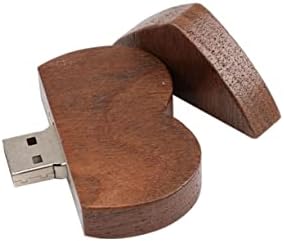 SOLUSTRE Дискове, USB Устройство Дръжка на Дървено USB-дръжка във формата На Сърце G Флаш USB Памети USB USB