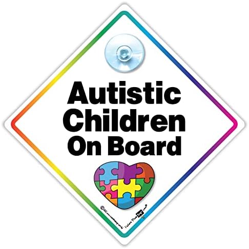 Авто Знак За Деца с Аутизъм, Авто Знак с Аутизъм, Авто Знак За Човек с Аутизъм, Авто Знак За Дете С Аутизъм, Авто Знак с